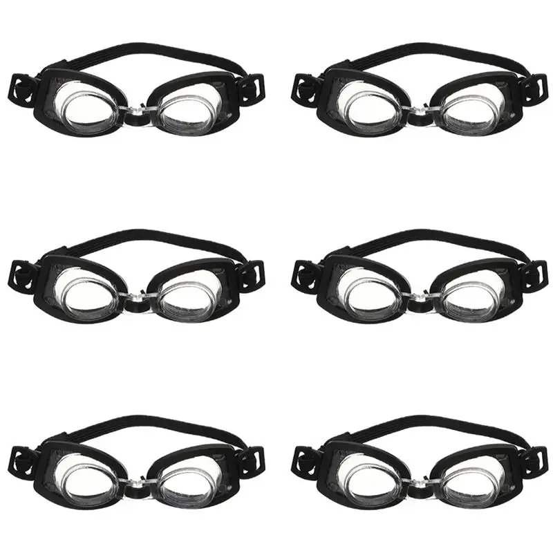 

6pcs Eyeglasses Delicate Mini Glasses Decor Durable Dress Up Accessories Miniature Swimming Goggles Diving Glasses