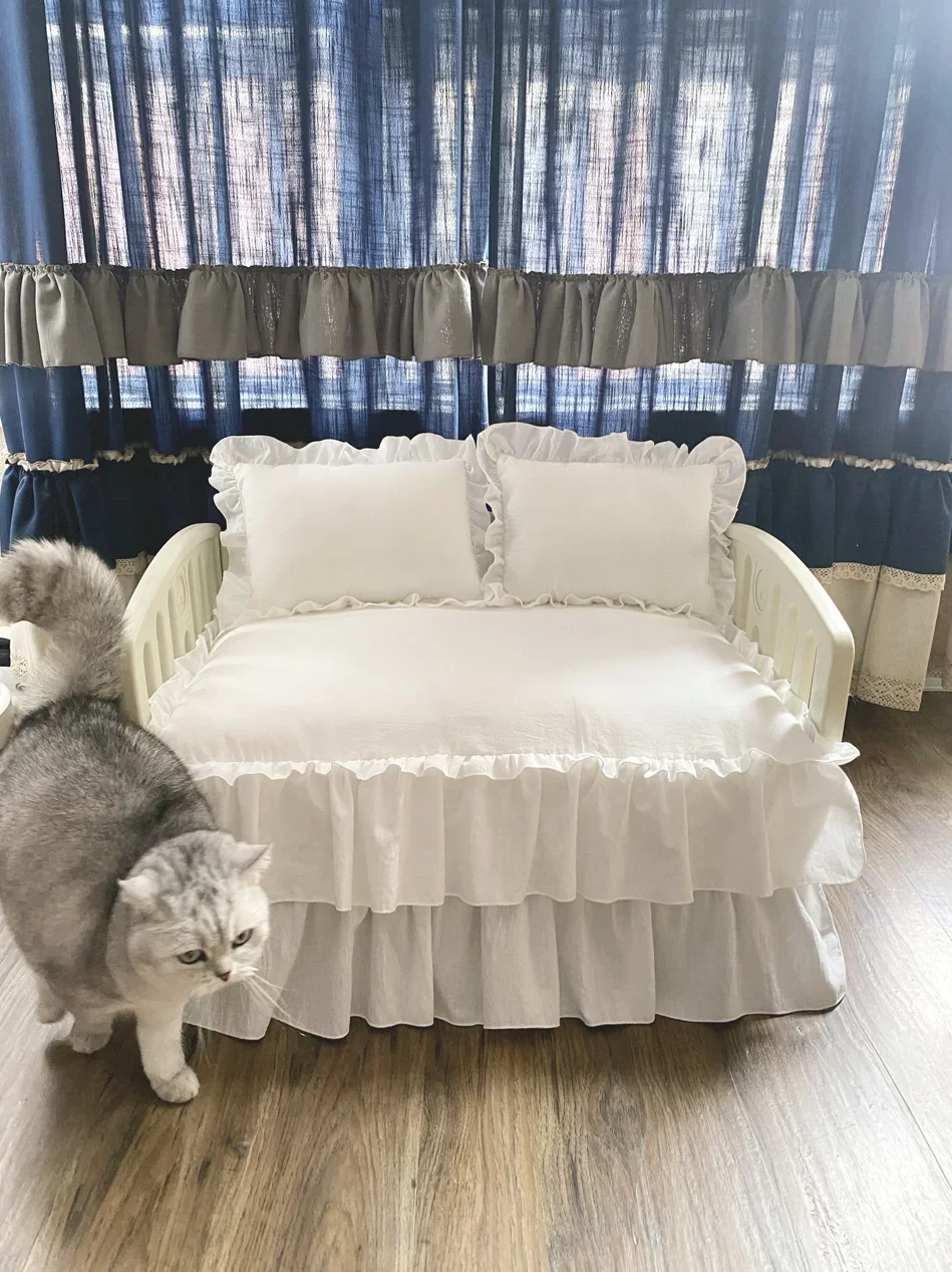 Pet fence sofa dog kennel cat kennel dog bed Princess removable and washable four seasons universal cute small and medium-sized