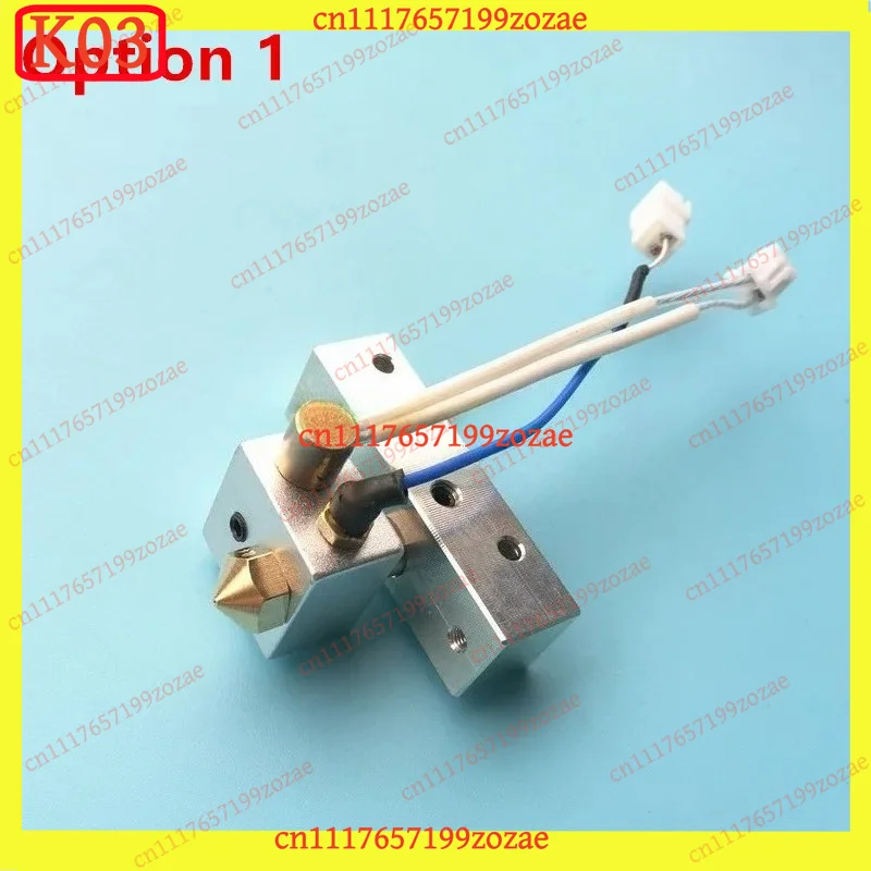 1Set Hotend Extruder Kit Cooling Block Heater Cartridge K Thermocouple Replacement Parts for Dremel 3D20 3D Printer Accessories