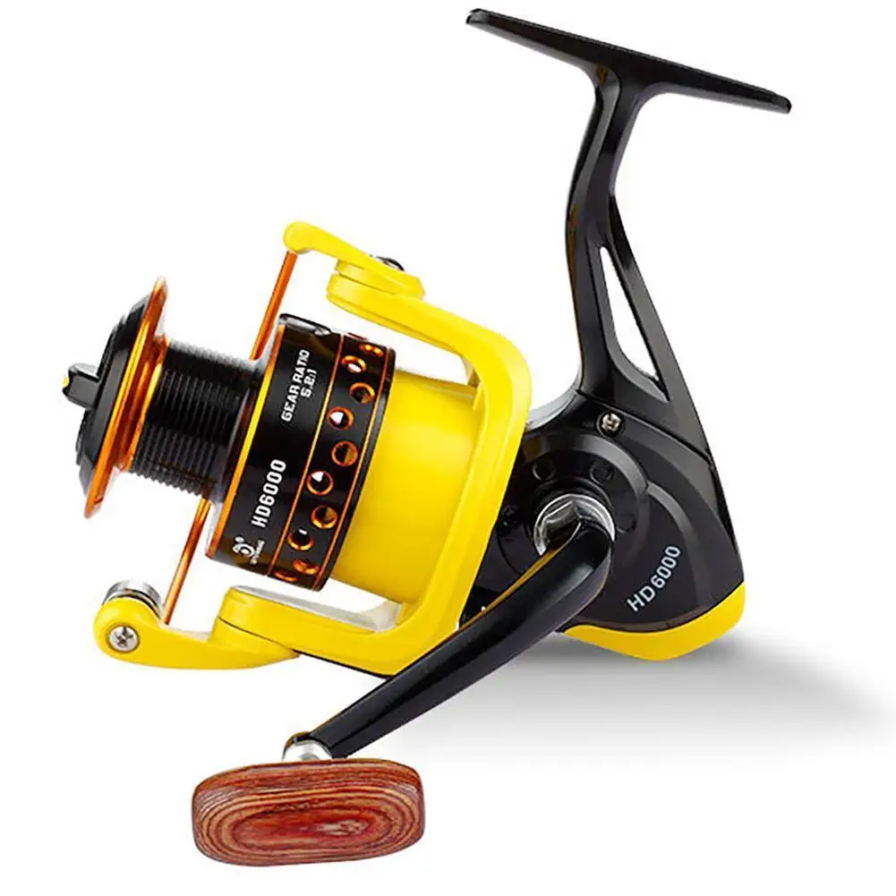 

[ READY STOCK ] Spinning Fishing Reel Hd1000-7000 Gear Ratio 5.2:1 12+1bb Bearing Metal Fishing Reel For Seawater Freshwater