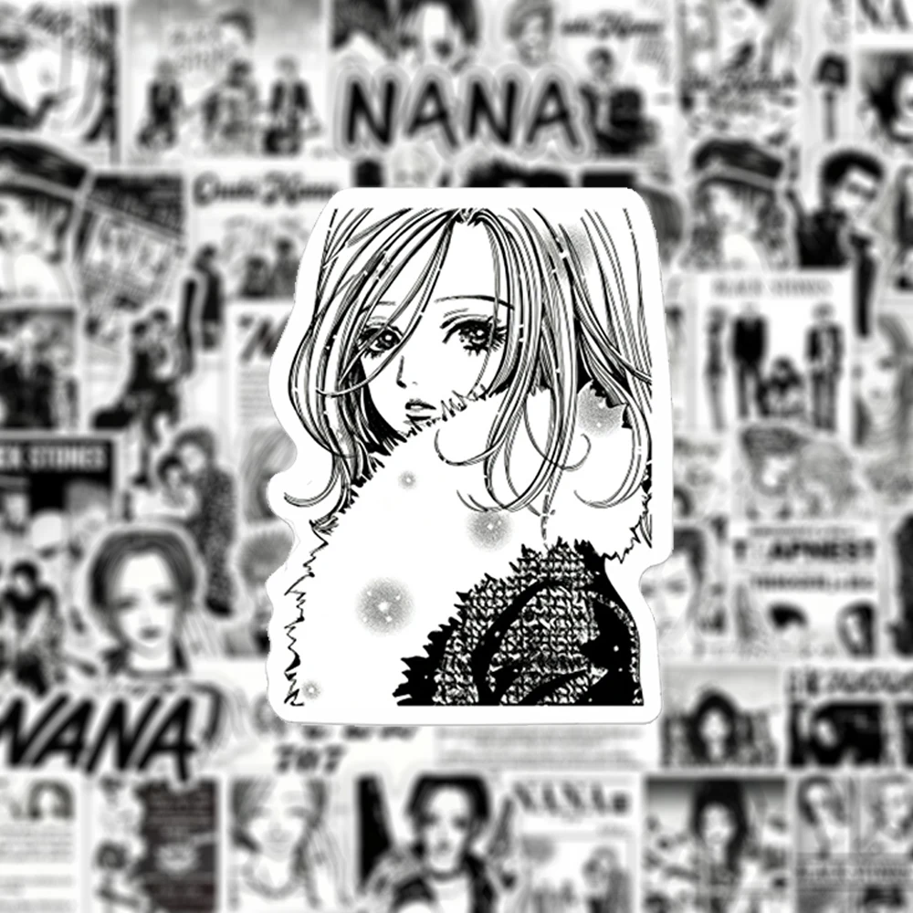 Рисунок 3 - черный, белый цвет Маган НАНА Наклейки