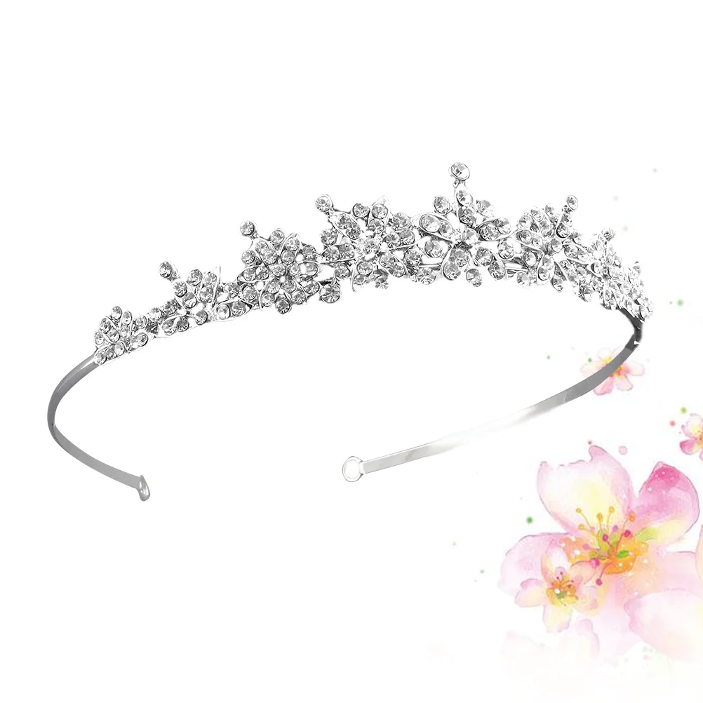 

Retro Headband Crystal Bridal Tiara Women Wedding Party Crown Hair Accessory Sparkling Headdress For Bride