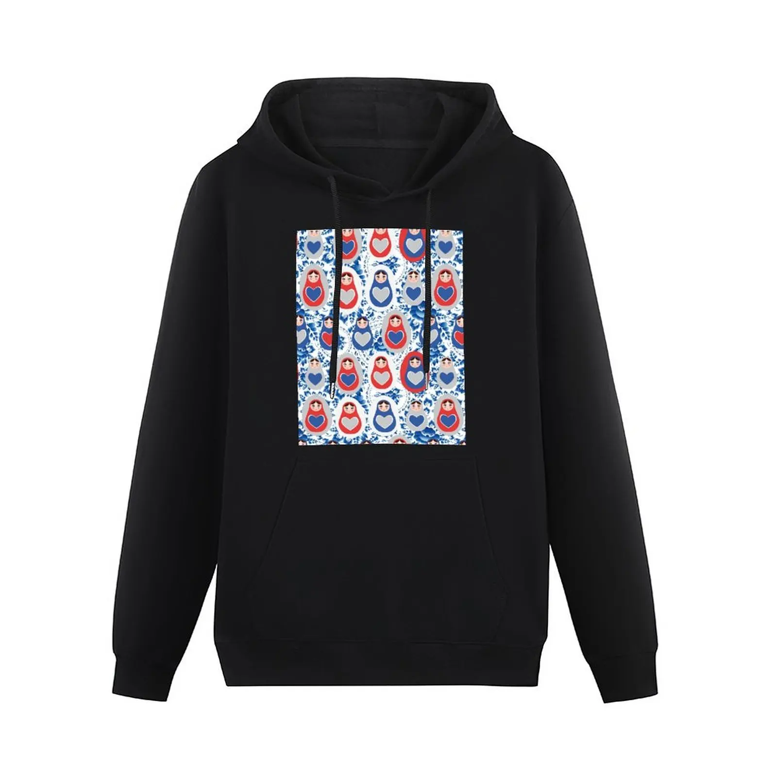 Russian Matryoshka with hearts Pullover Hoodie korean style clothes autumn new products hoodie oversize