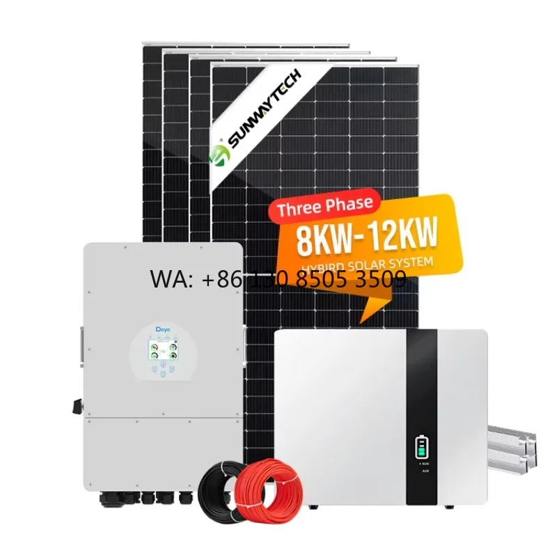 All in One Solution deye Solar Power System 12kw 5kw Single Phase 8kw 10kw 15kw Three Phase Hybrid Solar System