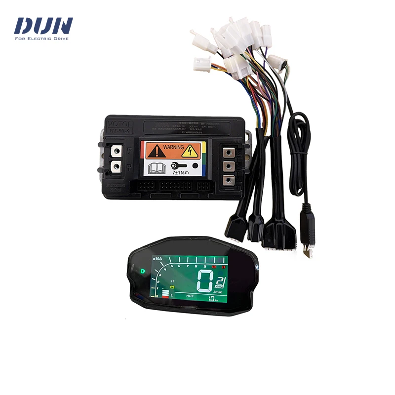 VOTOL EM50-4 50A 1KW-1.5KW Hub Mid-Drive Controller with One-line Signal DKD Display for Hub Mid-drive Motor