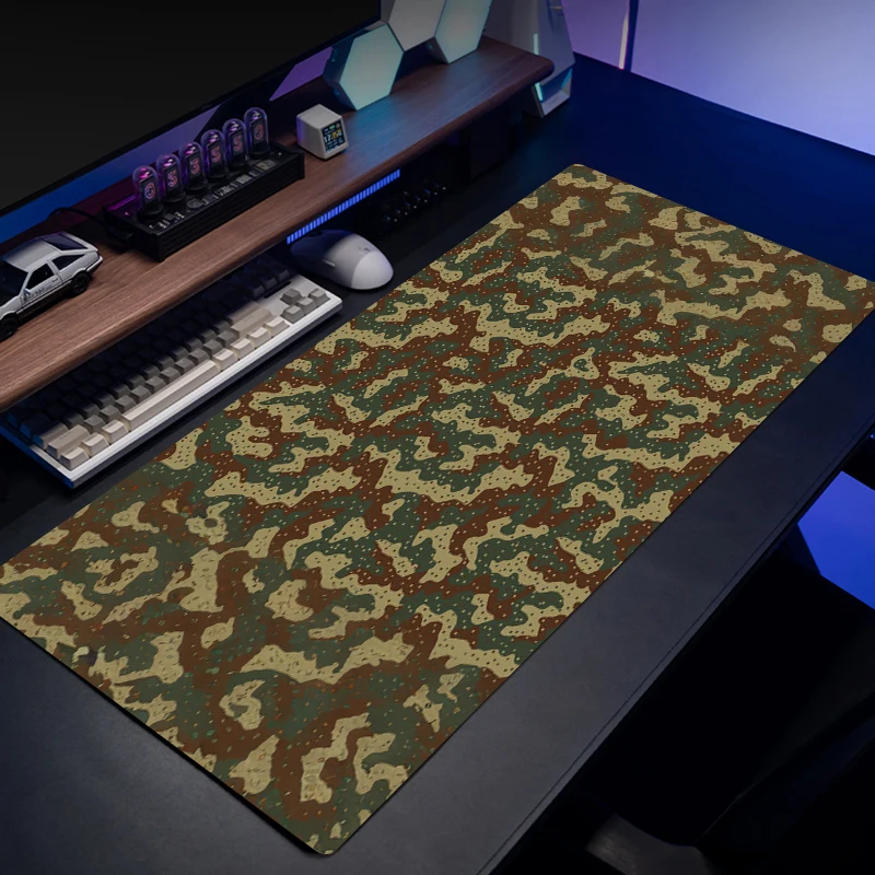 High-end luxury gaming mat XXL camouflage mouse pad computer mechanical keyboard rubber anti-slip table pads XL writing mats DIY