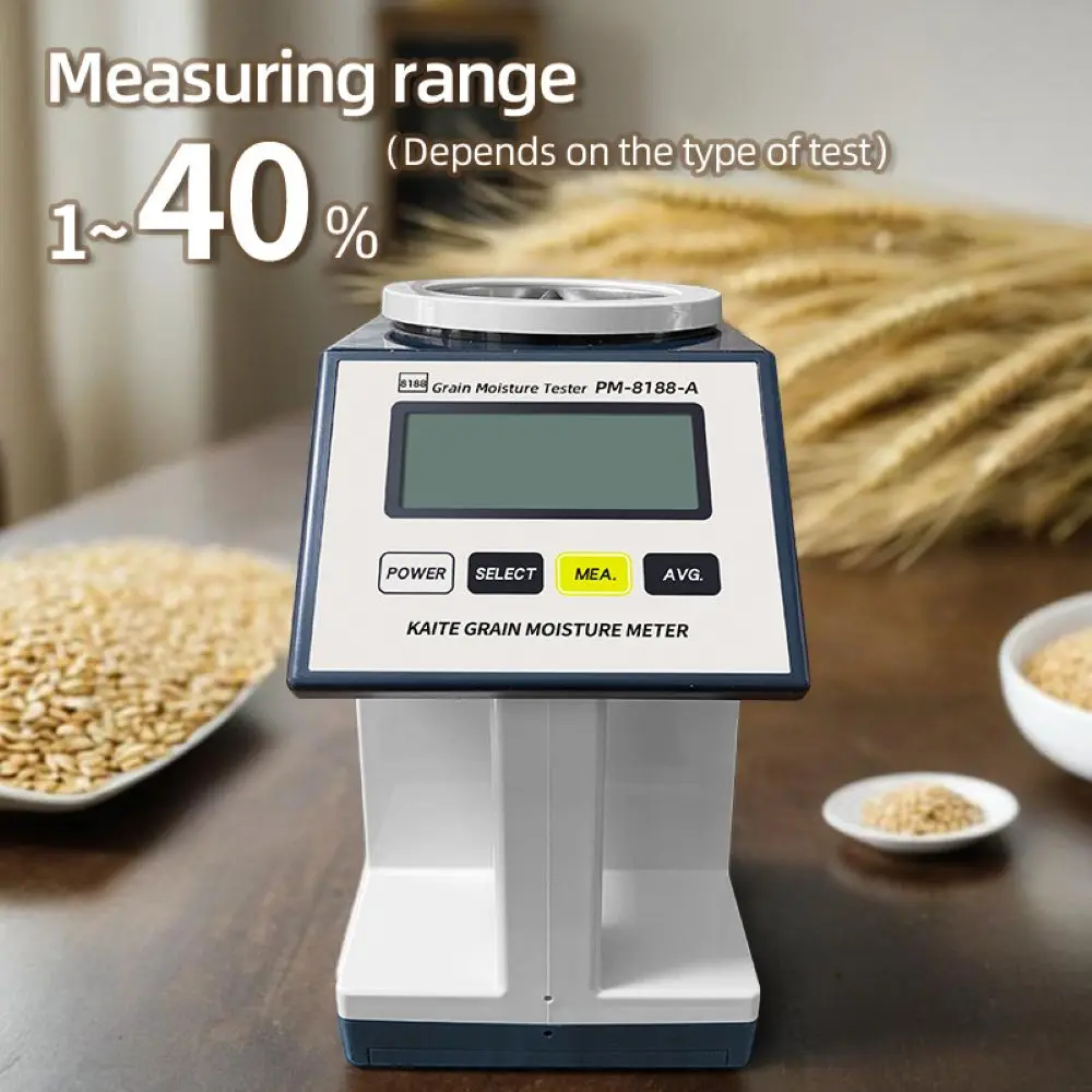 for 30 Kinds Rice Wheat Corn Seeds 50MHz Capacitance Method Hygrometer Humidity Tester PM-8188-A Digital Grain Moisture Tester