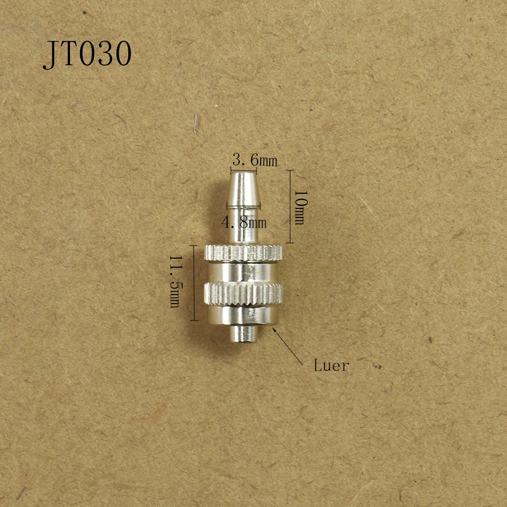 2 Stück/Beutel Trachealadapter für Trachealverlängerung, Metalladapter, Stiftrohrverbinder, Luer-Adapter – Detail 8