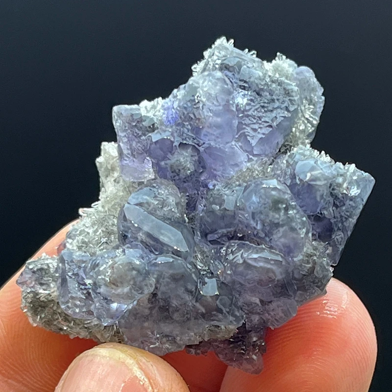 100% natural Tanzanite blue fluorite mineral specimen home decoration