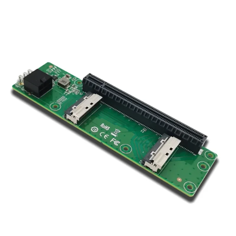 A32T-2X MCIO X8 zu PCIe5.0 X16 Slot Riser XIC 0516PE