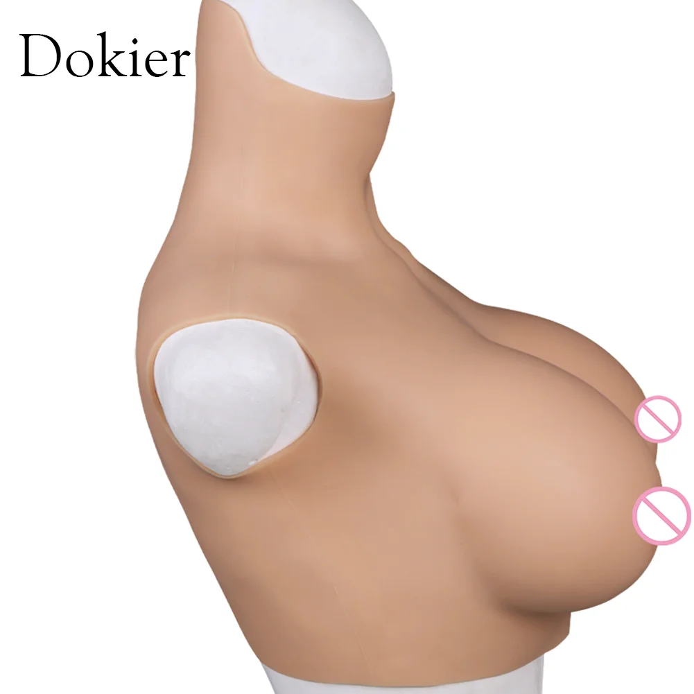 Dokier Silicone Breast Forms Fake Artificial Huge Boobs for Mastectomy Crossdresser Transvestite Sissy Drag Queen Cosplay Chest