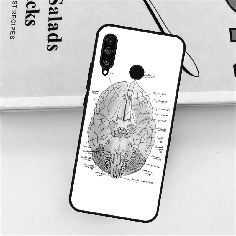 Anatomy Brain For Huawei Nova 11i 8i 7i 3i Nova 10 9 SE 5T Y60 Y70 Y90 Y61 Y91 P20 P40 Lite P30 Pro Case