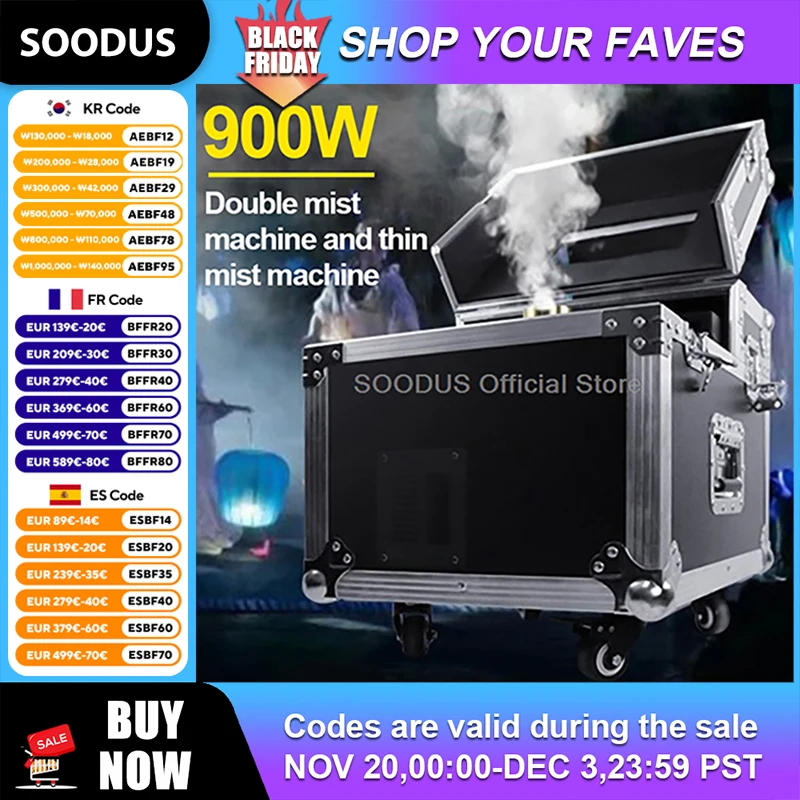 

900 Вт машина для распыления тумана с двойным туманом DMX512, пульт дистанционного управления, двойная насадка, машина для дыма с большим покрытием для сцены, клуба, дизайн FlightCase