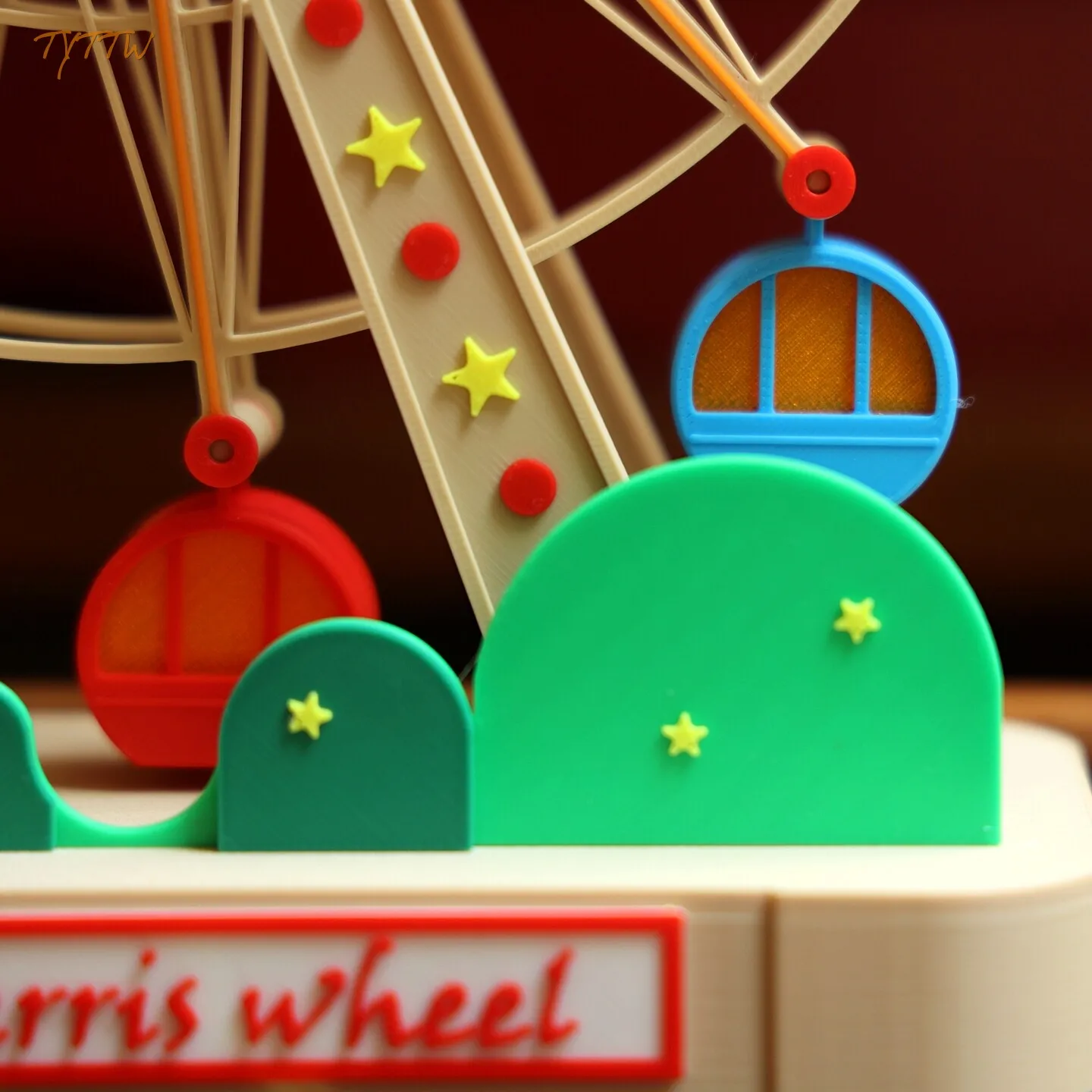 Sunshine Heals Happiness Ferris Wheel Home Furnishing Restaurant Window Cartoon Meaning Couple Friends Gift Decorative Ornaments
