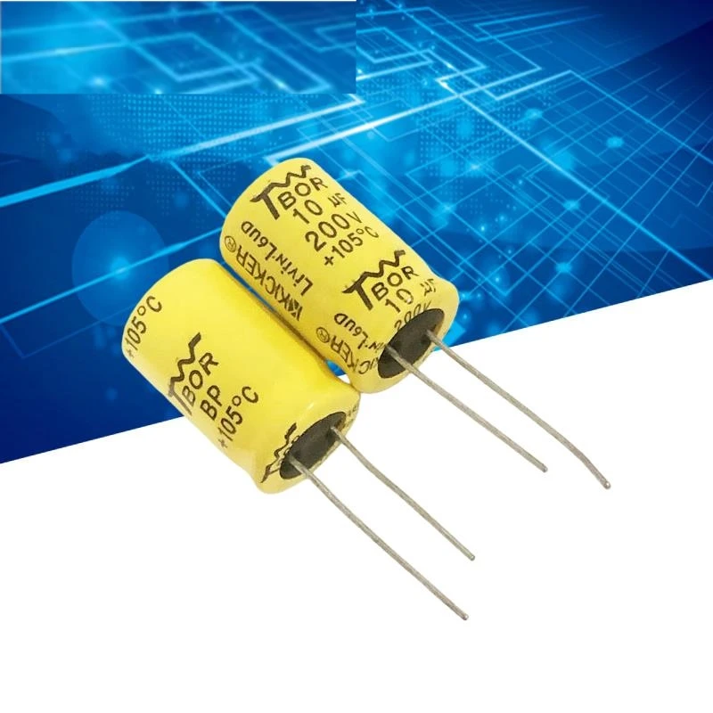 5PCS mid and high frequency crossover long life BP non-polar electrolytic capacitor 200v 10uf 16X25mm