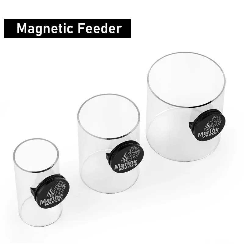 Marine Sources Magnetic Feeder for Fish Tank, Floating Grain Feeding, 50mm, 70mm, 90mm