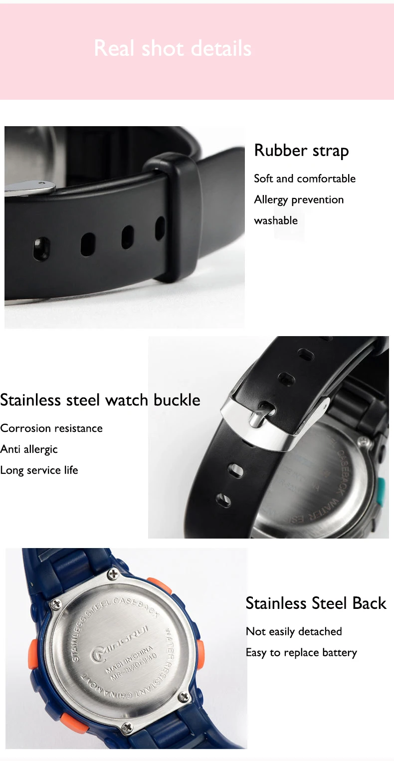 UTHAI Kids's Digital Watch Alarm Clock Waterproof Swimming Sports Primary And Secondary School Student Wristwatches gift