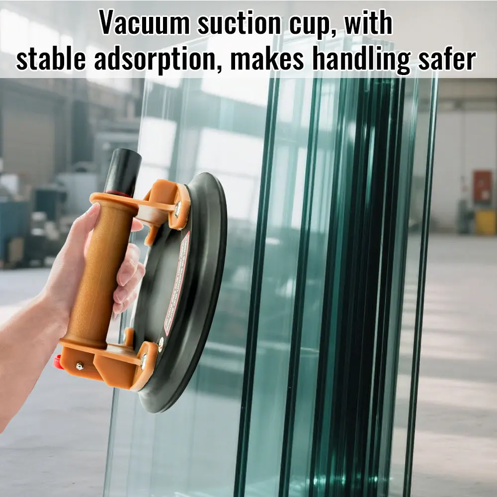 8 Inch Silicone Vacuum Suction Cup Handle Heavy Duty Lifter for Granite Tile Glass Manual Lifting Tool for Ceramic Tile Floor