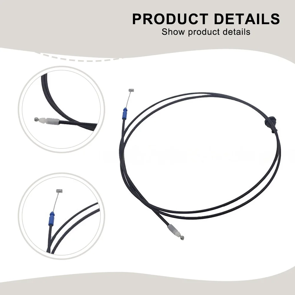 

Hood Lock Release Cable for Lexus For RX330 RX350 RX400h 2004 2009 OEM 53630 48030 Quick Installation Metal and ABS