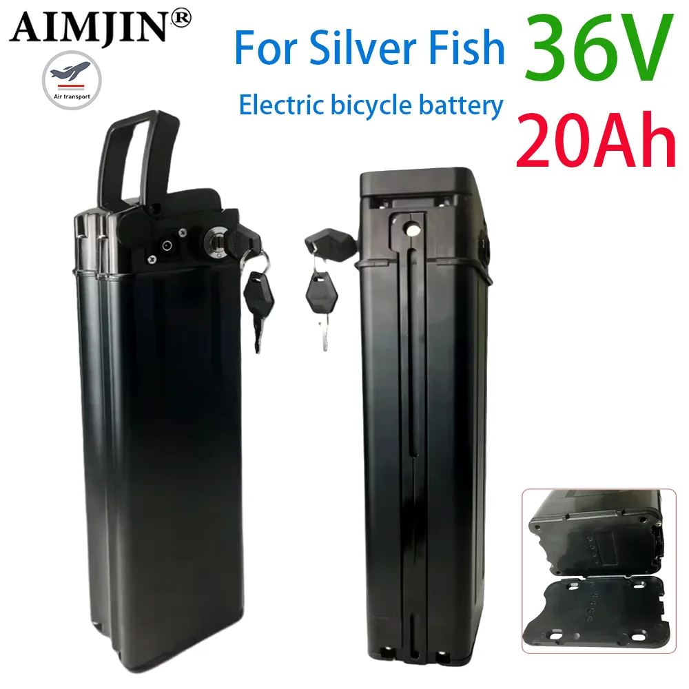 36V battery  For Silver Fish 350W 500W 750W 1000W Li-ion Battery Pack 20Ah 10AH Lithium Batterie With charger