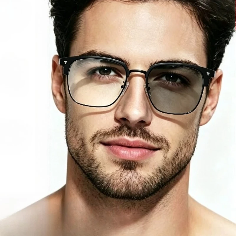 1/3pcs Unisex Photochromic Anti‑Blue Light Glasses, Business Style for PC & Mobile, Flattering for Narrow Faces, Gift‑Ready
