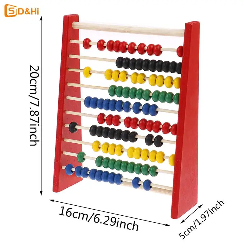 Intelligence Development Wooden Abacus For Kids Mathematics For 3-6 Year Olds Wooden Children\'s Educational Toys