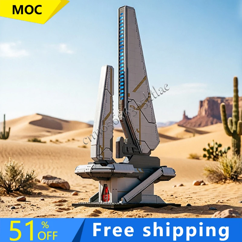 4923PCS Space Series MOC Pioneer Beacon Tower Model Building Blocks Technology Assembly Bricks Toys Educational Festival Gifts