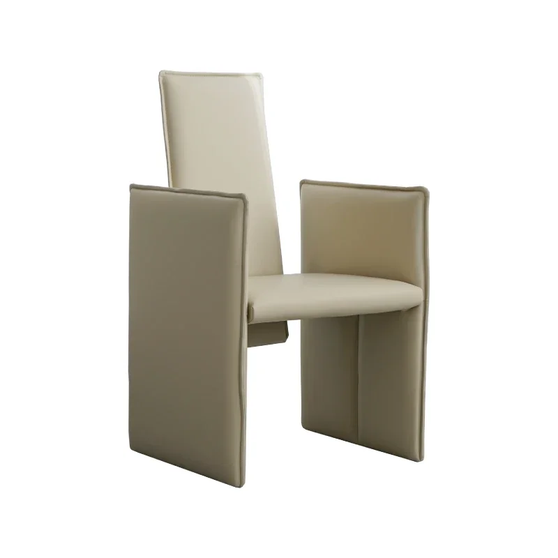 Retro velvet straight-backed chair | The gentle collision of velvet and technical leather, the poetry of touch