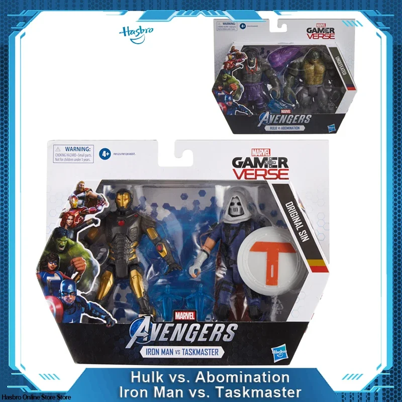 

Hasbro Marvel Gamerverse 6-дюймовая коллекционная фигурка Hulk vs. Abomination, Iron Man vs. Taskmaster, игрушки в возрасте от 4 лет, F0121
