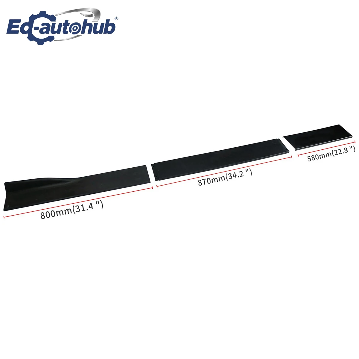 Gloss Black Side Skirts Extension Rocker Splitter Lip Aesthetic Add-Ons for KIA Stinger 2018-2023 Enhance Vehicle's Appearance view 4