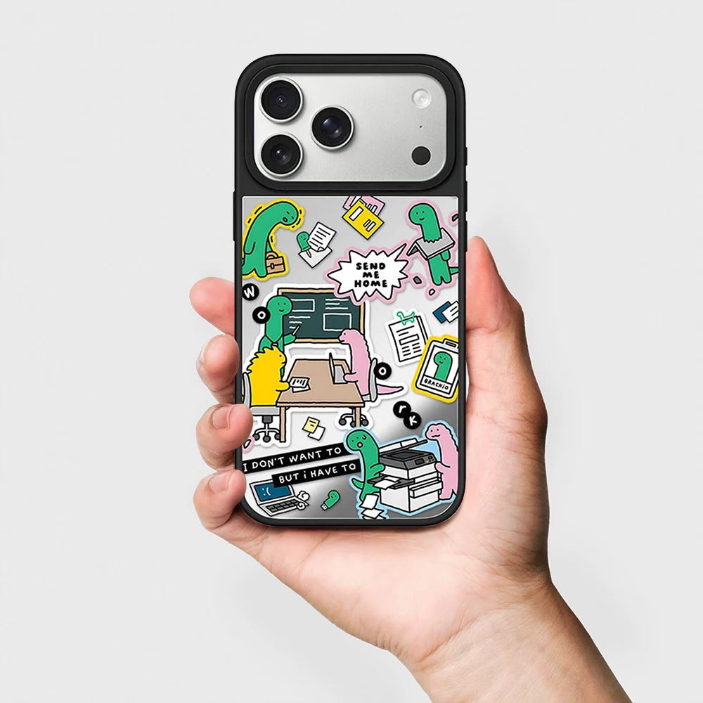 

Woork Mirror Surface Magnetic Phone Case Cover for IPhone 13 14 15 16 17 Pro Max Case for IPhone Air