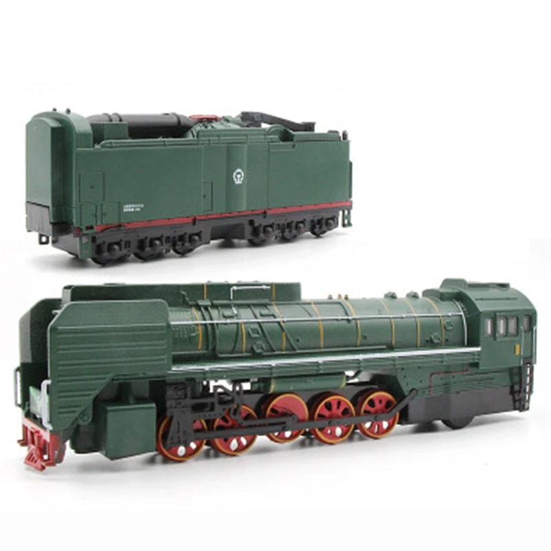 BAAA-Steam Train Locomotive Alloy Model Toy Cars Pull Back Sound Light Model Toys for Children