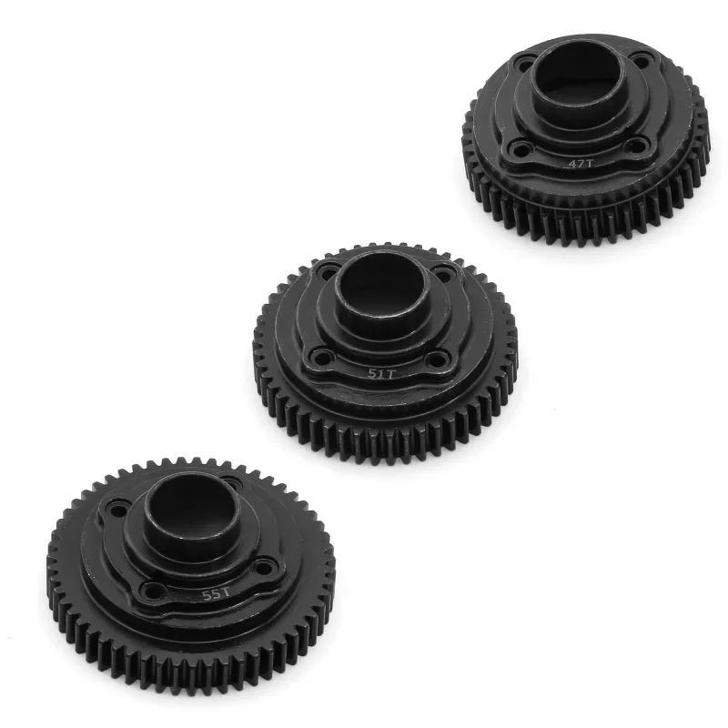 Hd aço 47t 51t 55t centro diff spur engrenagem 8573 8574 8575 para trxs 1/7 udr ilimitado deserto racer rc atualizar peças