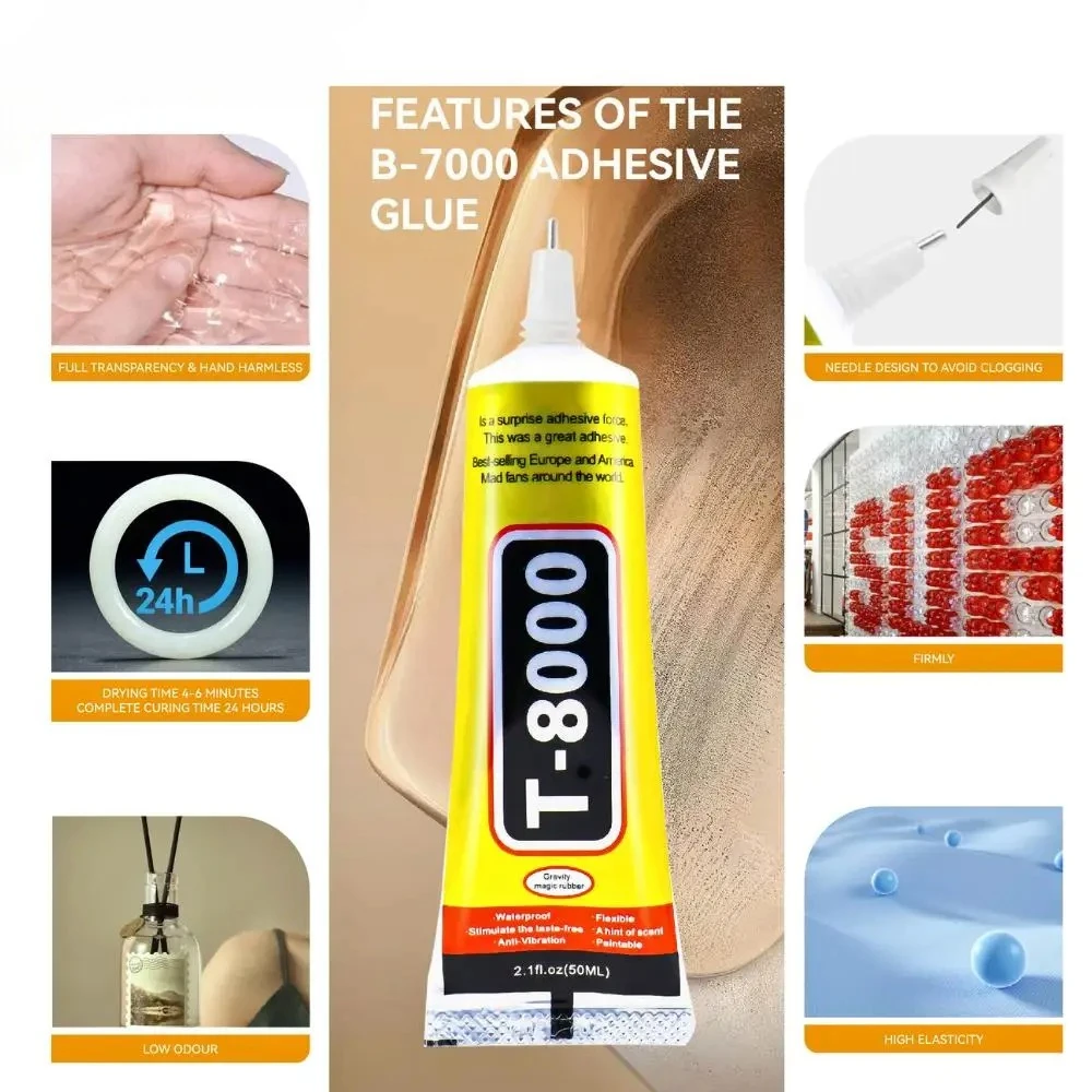 

Клей для ремонта телефона, клей для ЖК-экрана T8000, клей для телефона, электронный клей T8000, многофункциональный клей «сделай сам», 1 шт.