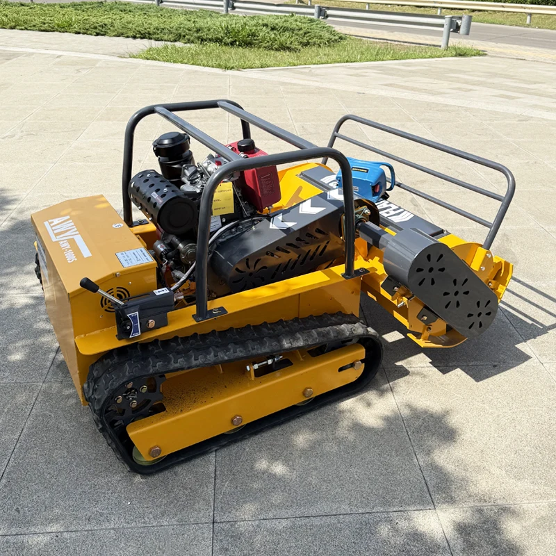 カスタマイズされたY字型ブレード、ブラシレスモーター搭載の農業用フレイル芝刈り機ロボット、CEおよびEPA認証取得済み、全地形対応、工場直販