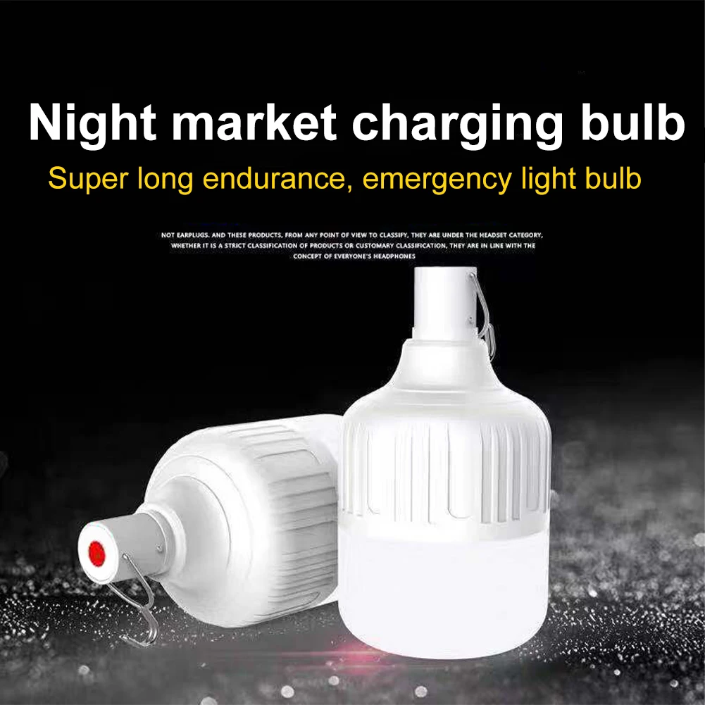 80W LED Bulb Camping Light USB Rechargeable LED Light Emergency Bulb Tents Lighting Camping Equipment Bulb Portable Lanterns