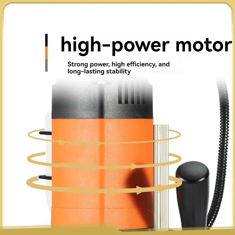 220V Speed-Adjustable Forward and Reverse Magnetic Base Drill Electric Drilling Machine 1-second Release Drill