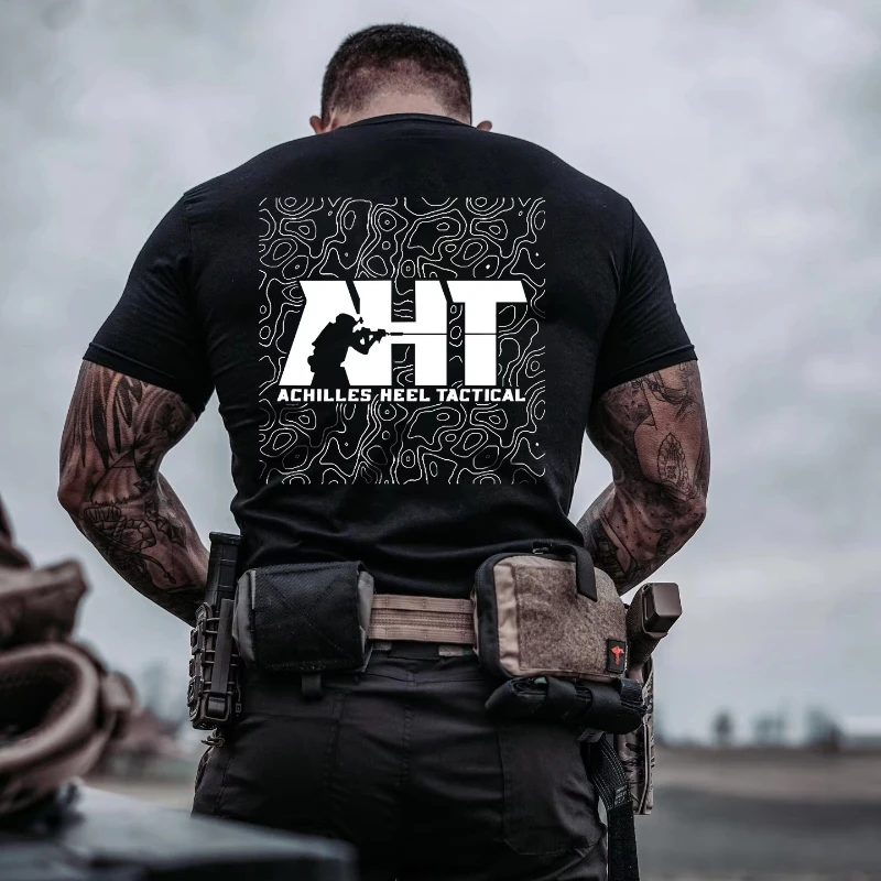 Men's Black Tactical T-Shirt, 