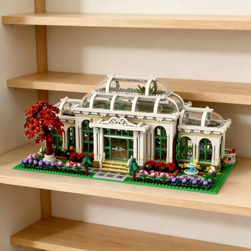 

2026 3792 pieces of creative botanical garden building blocks puzzle model building blocks birthday gift toys