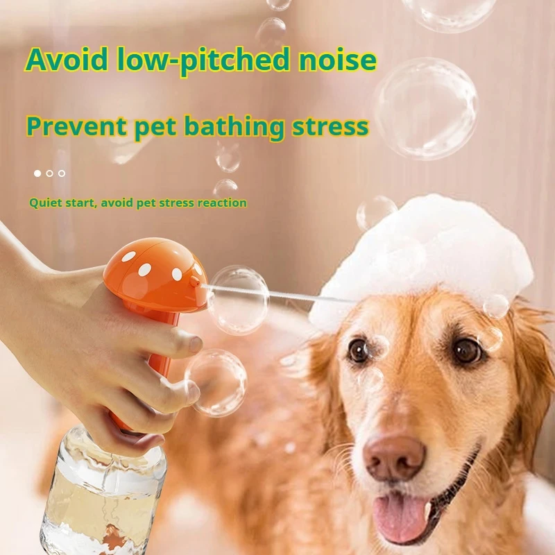 Automatic Pet Bubble Foamer Machine One Key Quick Foam for Pet Bath Shower Lightweight Pet Cleaning Supplies