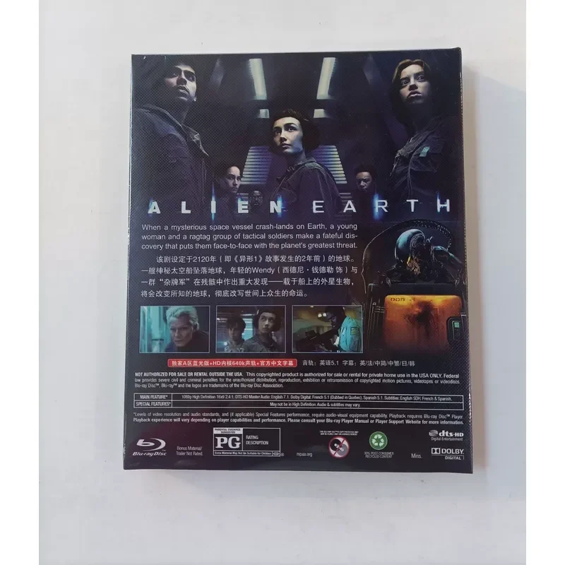 Blu-ray Disc Alien Earth Season 1 FX Sci-Fi Thriller Series 2-Disc Package Chinese and English