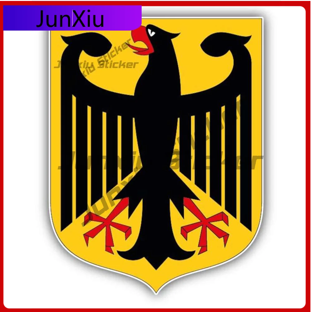 

Germany Coat Of Arms Car Vinyl Bumper Sticker Decal Premium Car Sticker For Wall Helmet Weatherproof Decoration Auto Waterproof