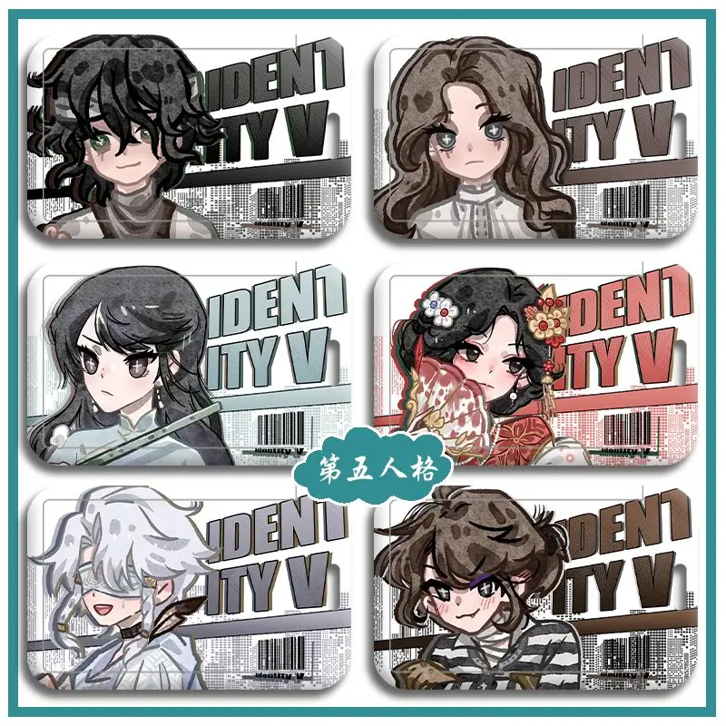 Game Anime Identity Ⅴ Eli Clark Michiko Bus Subway Ferrule Card Protector Protective Case Meal Card Pendant Keychains Gift