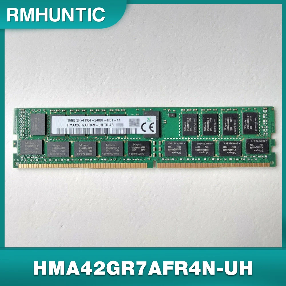 1PCS 16G 2RX4 PC4-2400T REG ECC For SKhynix Server Memory HMA42GR7AFR4N-UH