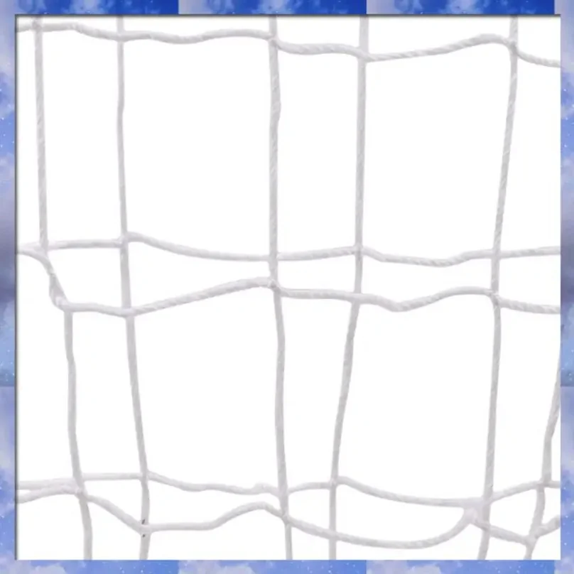 A35F 新品 1個 サッカーゴールネット フットボールトレーニングネット、支柱は含まれていません 弾力性あり、3X2m ホワイト ポリプロピレンロープ 直径約