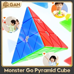 Monster Go Pyraminx  Enhanced Magic Speed Cube GAN Pyramid 3X3 Professional Fidget Toys