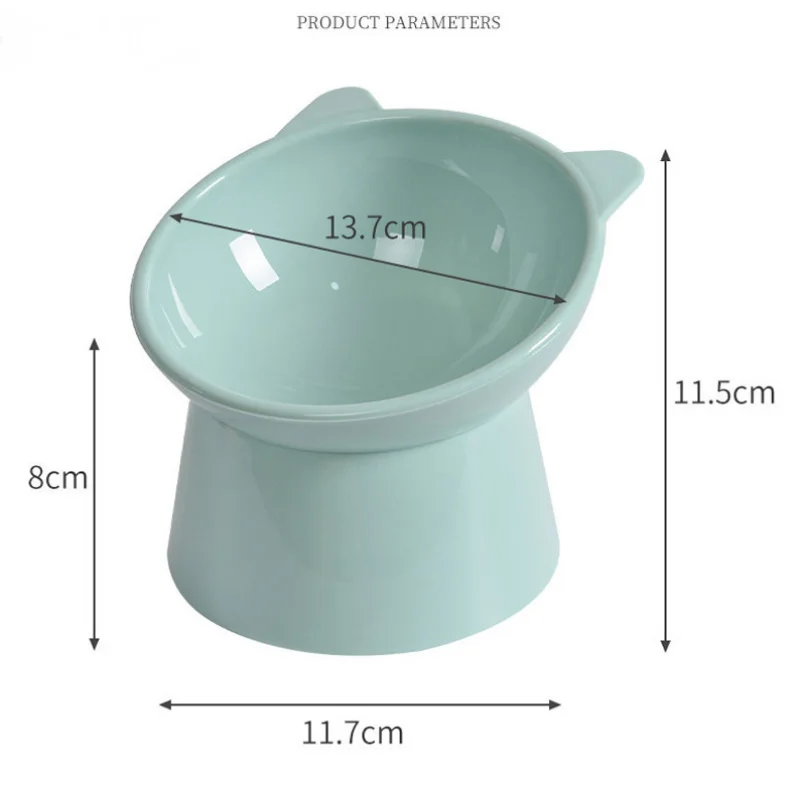 Cat Bowl Tall Dog Bowl Neck Protector Bowls for Dogs Cats Pet Products Feeder Supplies Water Troughs High Elevated Feeders Plate