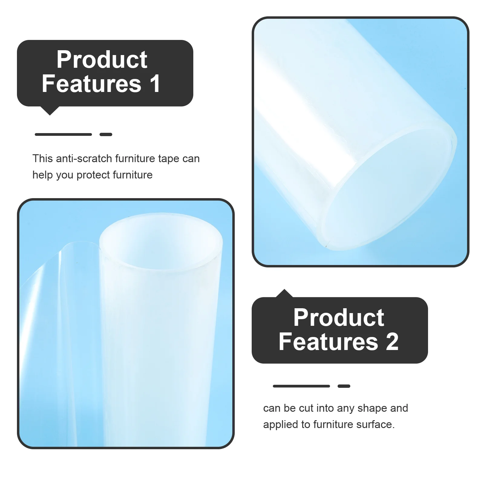 

1 Anti Scratch Tape Cat Furniture Protector Door Protector from Scratching Durable Transparent Dog Window Guard