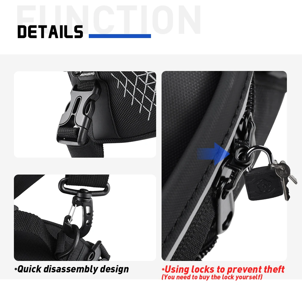 8L Motorcycle Tail Bag Universal Rear Seat Bag Luggage Storage Bags For BMW R1200GS ADV R1250GS LC R 1200 1250 GS R1300GS 1300
