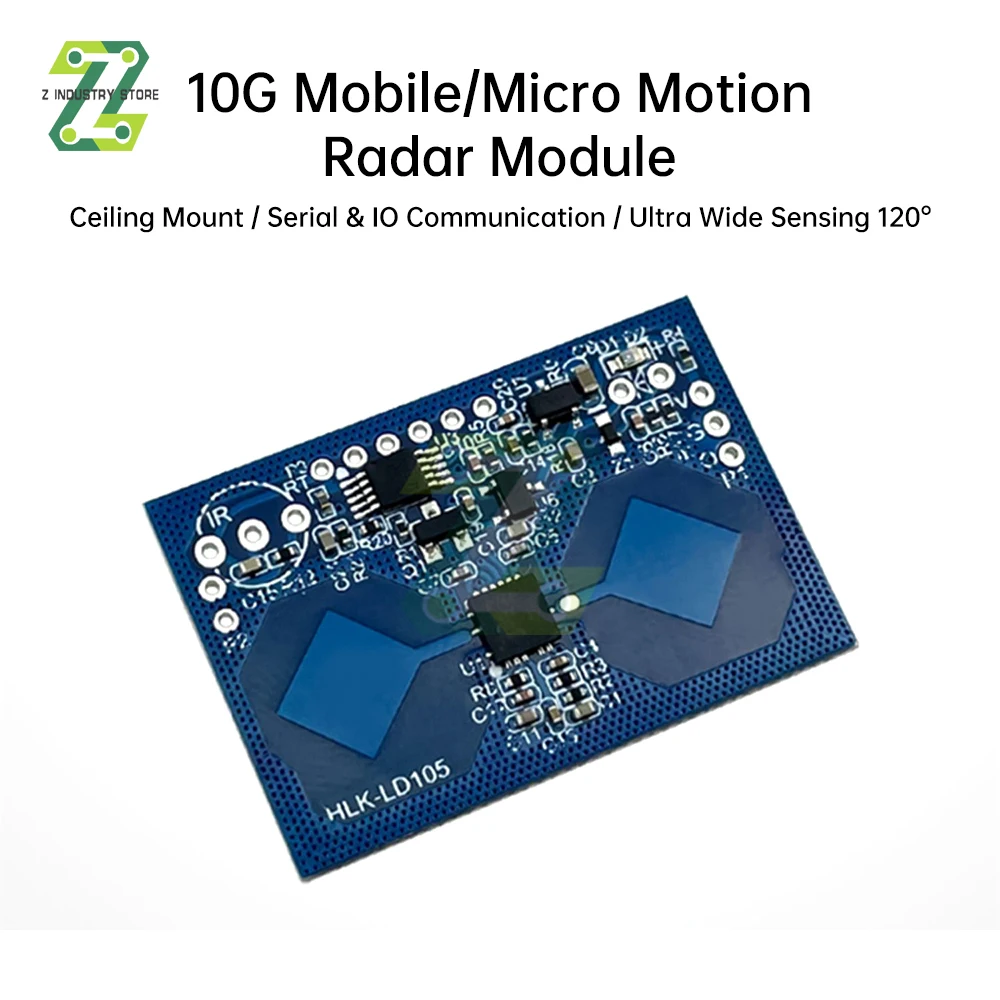 

10G Microwave Radar Human Body Induction Module Photoelectric Sensor Delay Adjustable For Intelligent Lighting Anti-theft